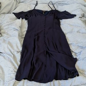 Forever 21 blue off shoulder dress